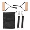 Wooden Gymnastic Rings Portable Pull Up Handles Arm Strength Trainer