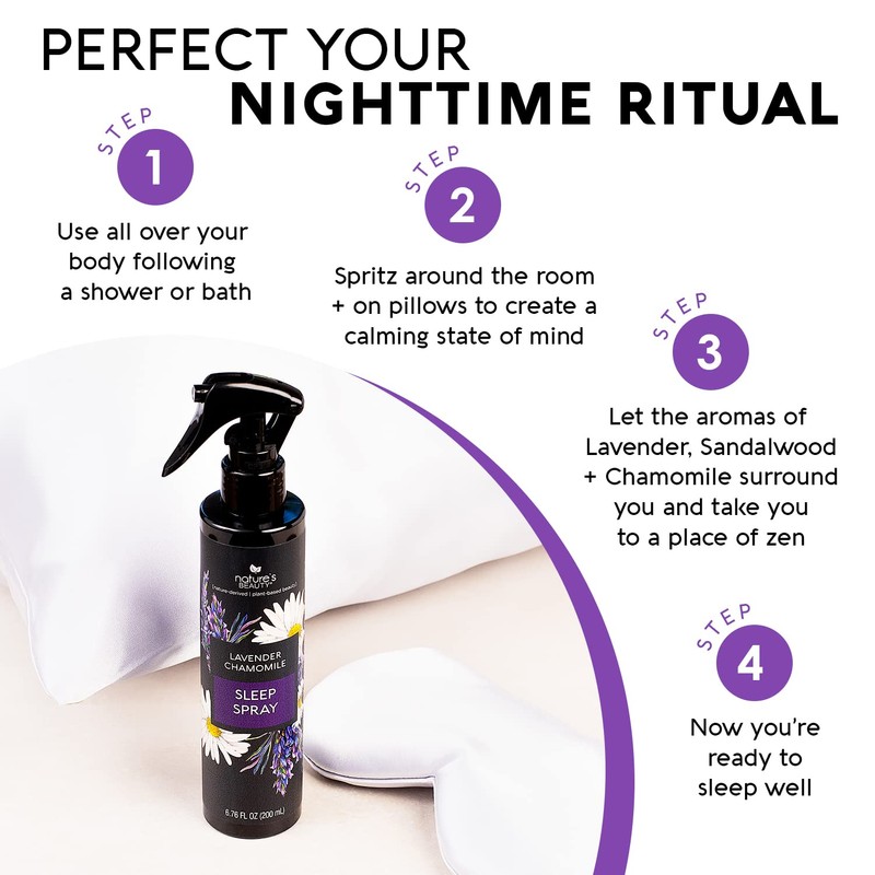 Nature's Beauty Lavender Chamomile Sleep Spray Multi-Pack - Sleep Well