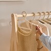 BALANBO Kids Clothes Rack,Foldable Solid Wood Small Baby Clothes Rack