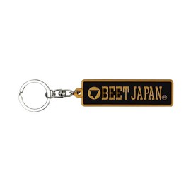 BEET JAPAN 0709-BJ1-00 Rubber Key Holder, Black/Gold