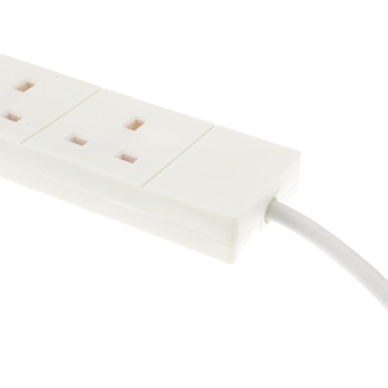 kenable 4 Gang Way UK 13A Trailing Socket Mains Power