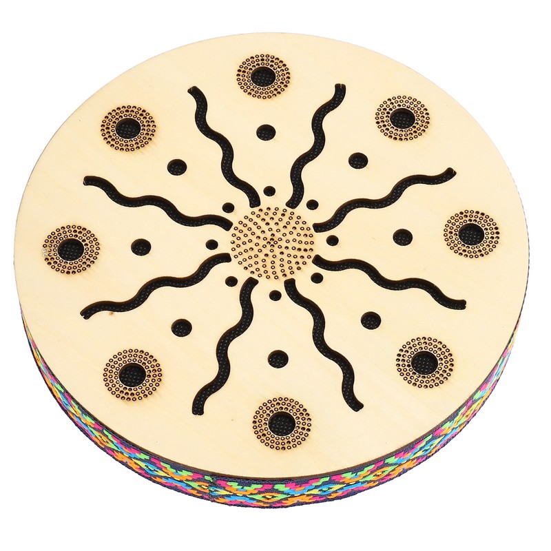 Sea Drum Ocean Wave Sound 8in Portable Maple Ethnic Musical
