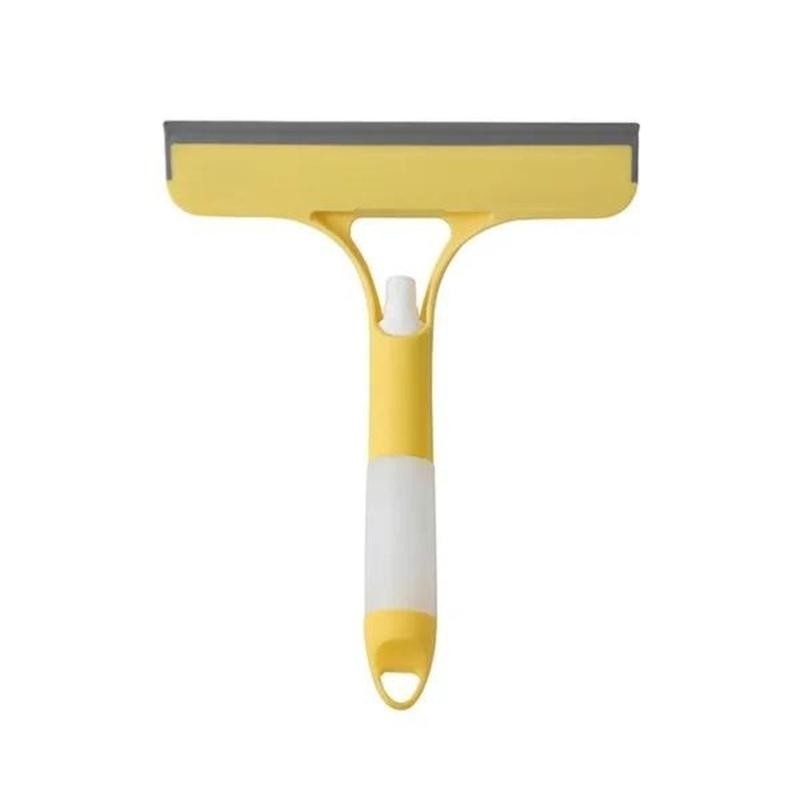 Multi-function Mirror and Window Squeegee with Built-in Spray Bottle -