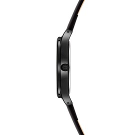 Tamaris Flower Design Watch Dial, black, Classic with floral decoration