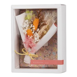 asca SOMU YUIHANA Preserved Dried Flower Bouquet Gift SU00185 (M(5.5 inches), Yellowcobi