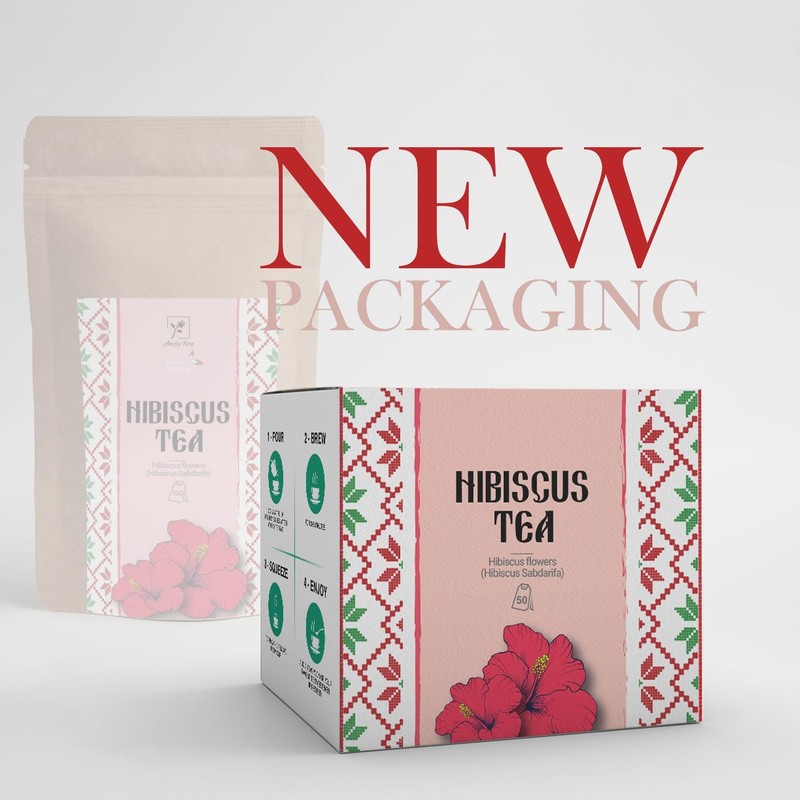 Hibiscus Tea by Amelia Rose | 50 Tea Bags |