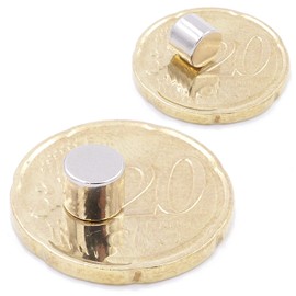 Brudazon 15 Mini Disc Magnets 6 x 5 mm N52 Strongest Level Neodymium Magnets Ultra Strong Power Magnet for Model Making, Photo, Whiteboard, Notice Board, Fridge, Crafts, Magnetic Disc Extra Strong