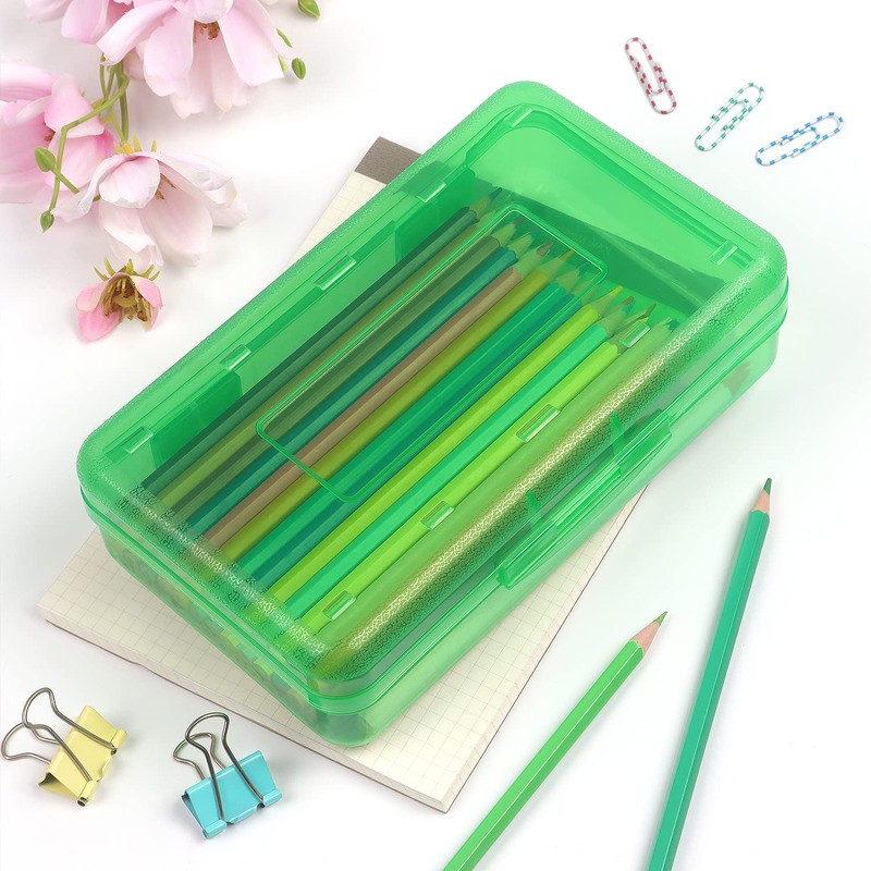 Tamaki 1 Pack Plastic Pencil Box Large Capacity Pencil Boxes