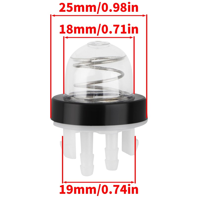 4282-350-1401 Connector Inner Fuel Line Filter Primer Bulb Kit for