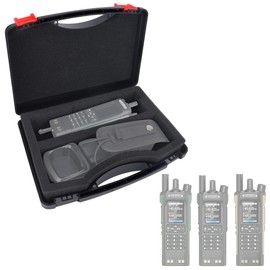 Airiton UV-32 Ham Radio Carrying Case Walkie Talkie Case Holder Handheld Ham Radios Hard Storage Carrying Case Compatible UV-32/DM-32/AR-152 And Radio Accessories(Bag Only)