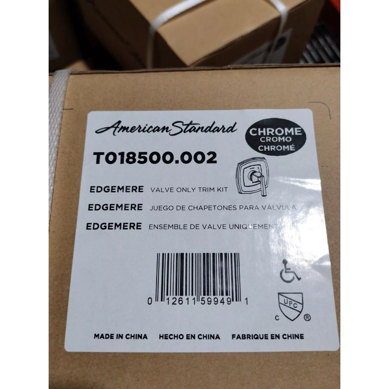 American Standard T018500.002 Edgemere Valve Trim Kit Chrome