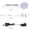 LED Dimmable Under Cabinet Lighting Kit,12V 6 Pack Wired Puck