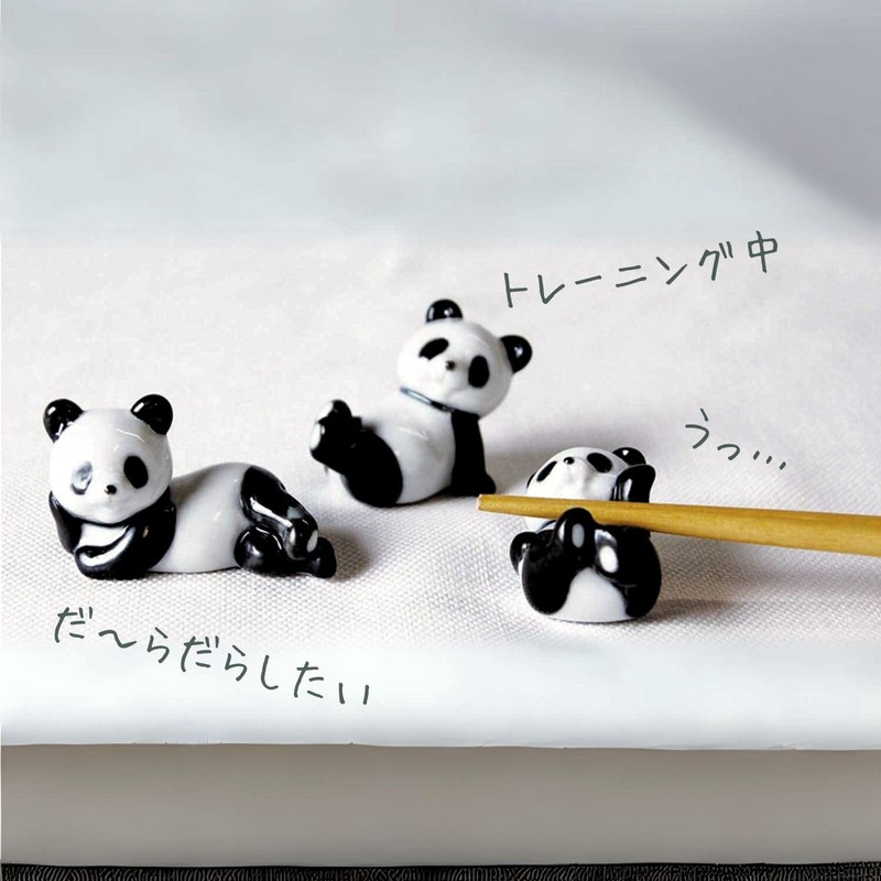 San Art cute tableware "Panda Everyday" panda (3-person set) chopstick