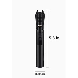 Torch Lighter - Windproof Jet Flame Refillable Butane Lighter with Adjustable Flame, Lightsaber Design, Visible Window, for Kitchen, Outdoor(Gas Not Include) (Pink Blue)