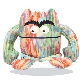 SereneSage Colour Monster Plush, Cute Stuffed Animalr, Emotional Support, Soft Plushie Inspired by Colourful Storybooks, Ideal for Birthday or Various Festive Room Decor Gifts (Colour)