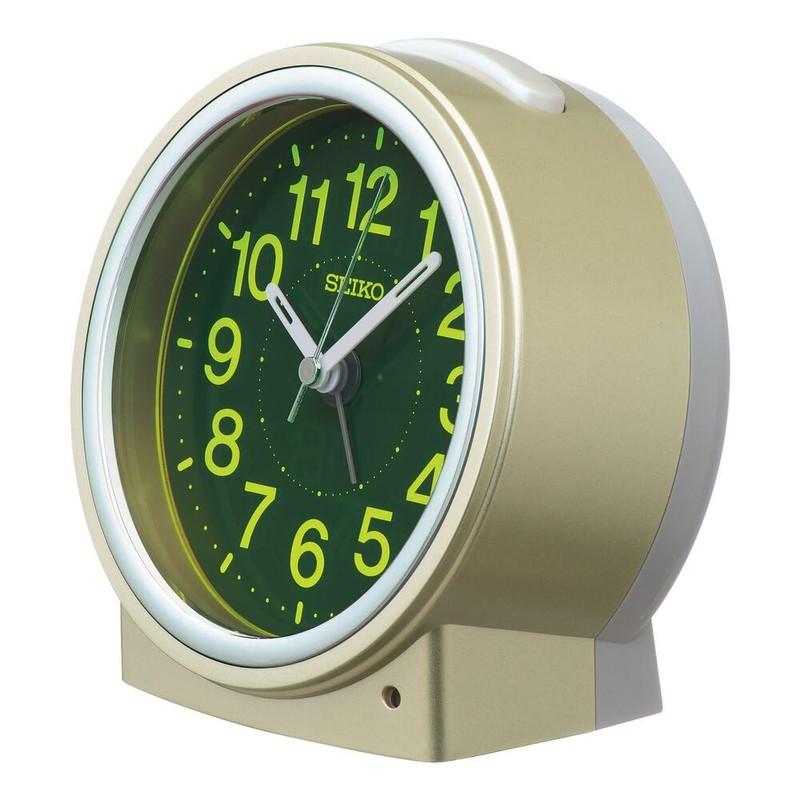 Seiko Clock KR518G Alarm Clock, Table Clock, Auto-Illumination, Analog, Light-Gathering