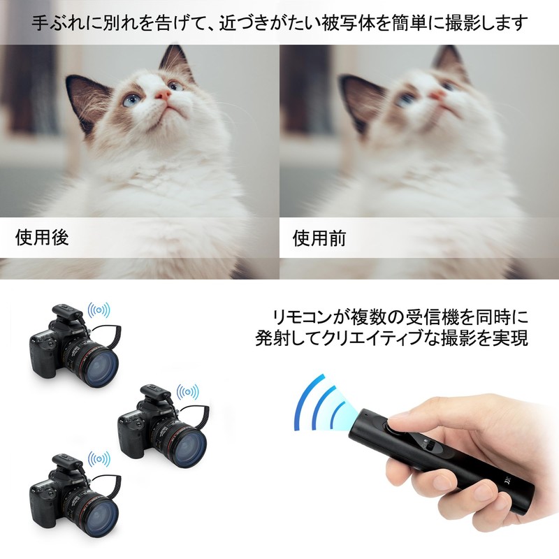 JJC Wireless Remote Control Compatible Canon RS-60E3 Camera Remote Control