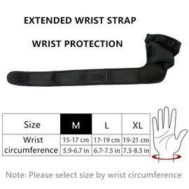 Ginojex Sport Gloves Weightlifting Gloves Wrist Wraps for Gym Fitness Dumbbell Workout Pull-ups Training Ventilated Palm Protection Men Women (Size: M)