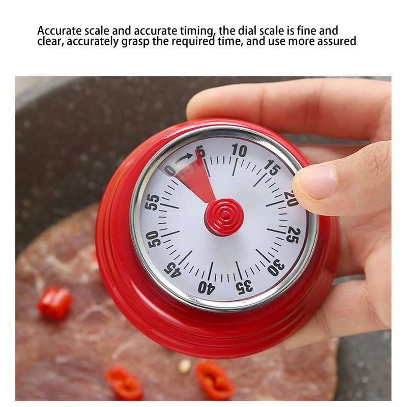 70dB Kitchen Timer Portable Multifunctional Wall Mount Stainless Steel Classic