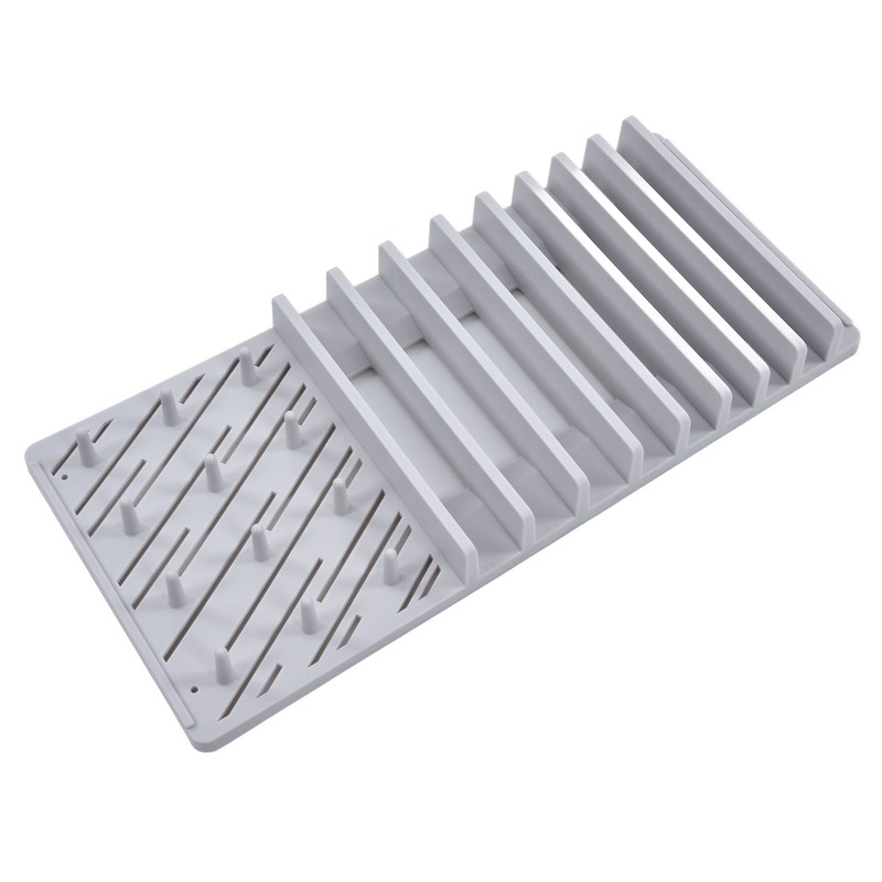 Dish Drying Mat with Rack Water Absorption Folding Design Dish