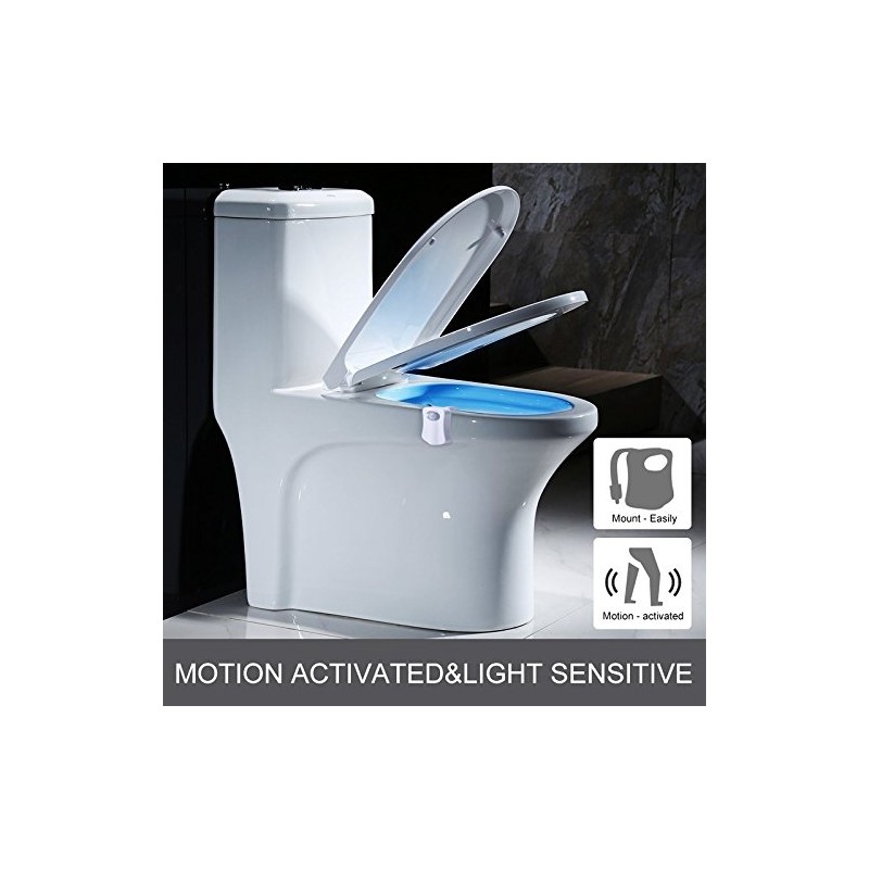 BSASHF 2 Pack Color Changing Toliet Night Light Motion Sensor