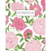 A4 Lined Notebook, Floral, Pink: 80 Pages | College Ruled