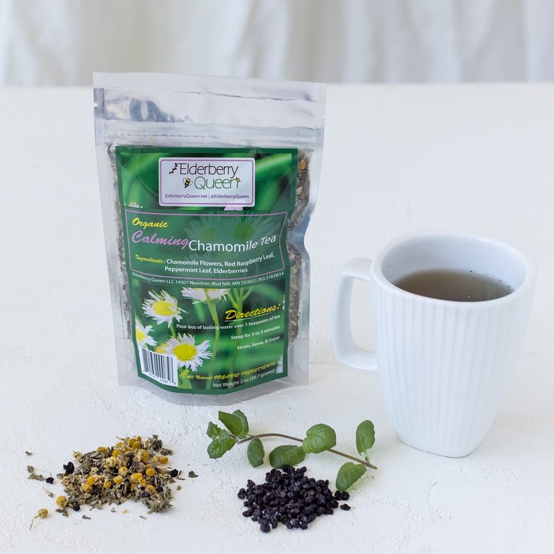 Chamomile Loose Leaf Tea, Pure Natural Herbal Tea Blend with