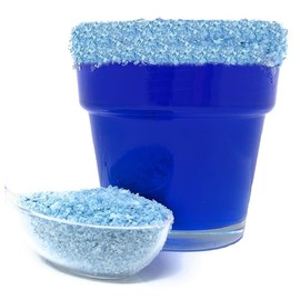 Snowy River Blue Cocktail Salt - Naturally Colored Margarita Salt, Margarita Rimmer, Beverage Rimmer, Decorative Cocktail Rimming (4oz Bag)