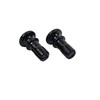 Acoustic Guitar Black ABS End Pin with White Dot for
