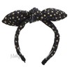 Motique Accessories School and Everyday Puffy Bow Headband With Gold