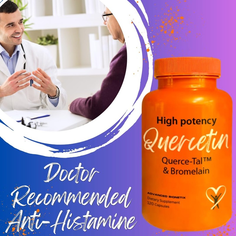 Querce-Tal™ Quercetin + Bromelain 120 Veg Capsules | High Potency