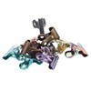 10pcs Colored Hinge Clips Dustproof Rustproof Electroplated Metal Hinge Clips