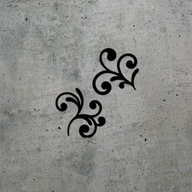 Transparent Decal Stickers of Artisan Flourish Scroll Set (Black) Premium Waterproof Vinyl Decal Stickers for Laptop Phone Accessory Helmet Car Window Mug Tuber Cup Door Wall De USCSKUS755100BL102522