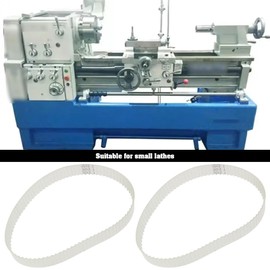 OTOTEC 2 Pieces Lathe Drive Belts 1.5 m x 90 Teeth 424 mm Length Mini Lathe Timing Belt Transparent Polyurethane Gear Accessories for 0618 0618-3B Mini Lathes