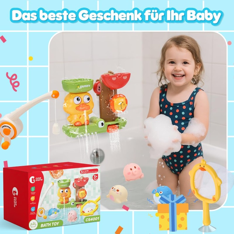 CUTE STONE Baby Bath Toy Bath Toy with Water Slide