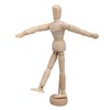 RDEXP 5.5 Inch Mini Solid Wooden Art Human Manikin Mannequin