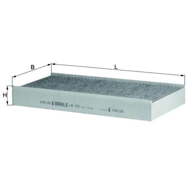 MAHLE LAK 232 Interior Cabin Air Filter - Carbon Activated