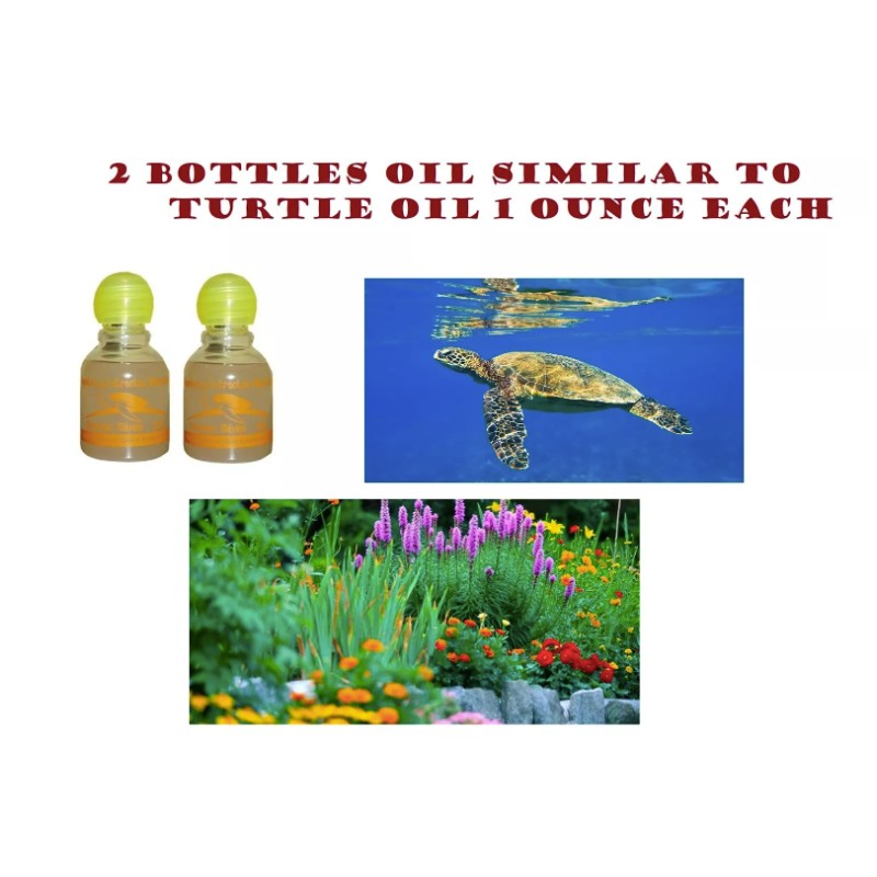 2 Botellas Similar Aceite de Tortuga,2 bottles Similar TurtleOil,1 ounce/bottle