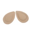 LALAFINA 1pair Khaki Waterdrop Forefoot Cushions for High-heeled Shoes Pad