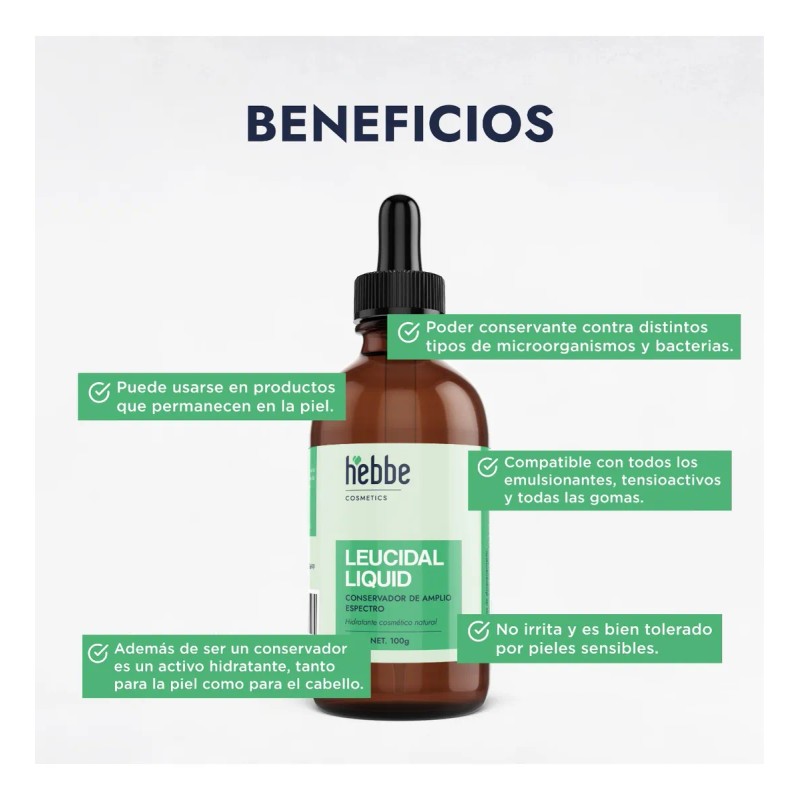Leucidal, Conservador Cosmético Natural Amplio Espectr 100g
