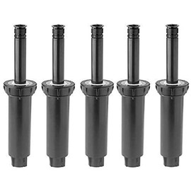 Rain Bird 1804 - Cuerpo de cabeza rociadora con boquilla de 15 furgonetas; paquete de 5; 0° a 360° ajustable; radio de 15 pies con un rociador gratis, llavero de linterna al por mayor con cada pedido