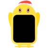 LCD Writing Tablet Christmas Hat Cartoon Owl Shape Children Yellow