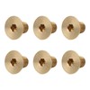 50Pcs Flat Hex Socket Screw M3 Pure Copper Countersunk Head
