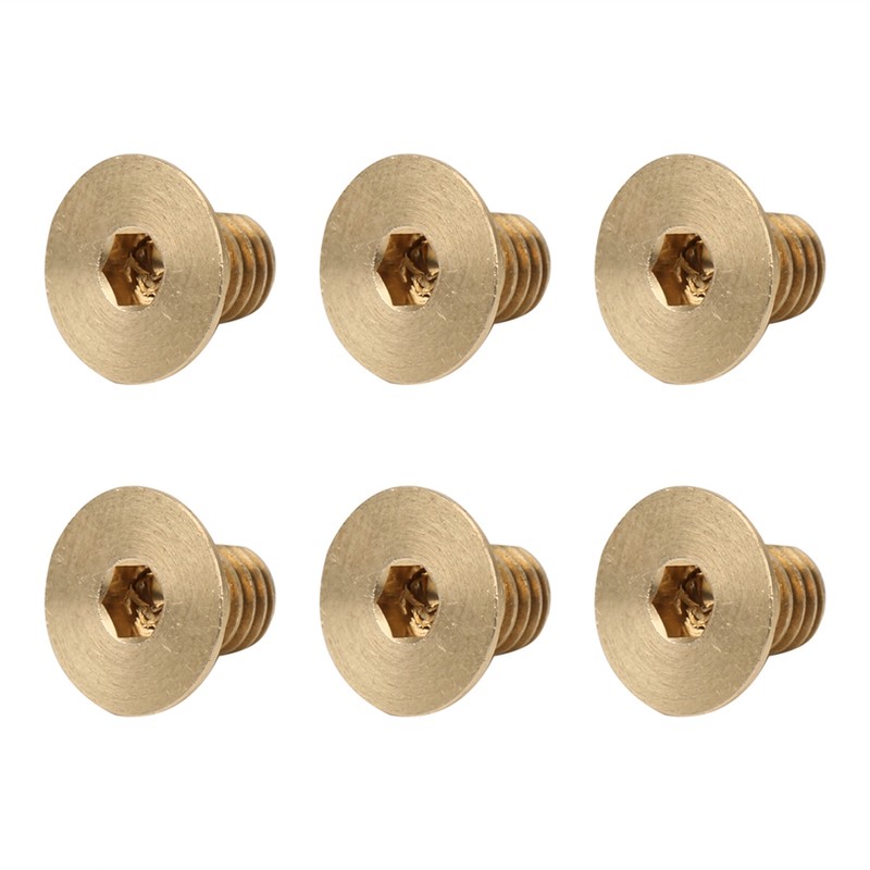 50Pcs Flat Hex Socket Screw M3 Pure Copper Countersunk Head