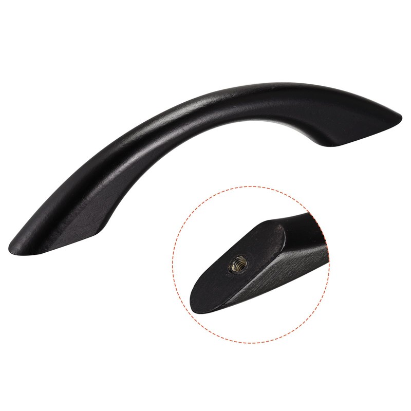 sourcing map Wood Pull Handles, 2pcs 192mm/3.78" Hole Distance Wooden