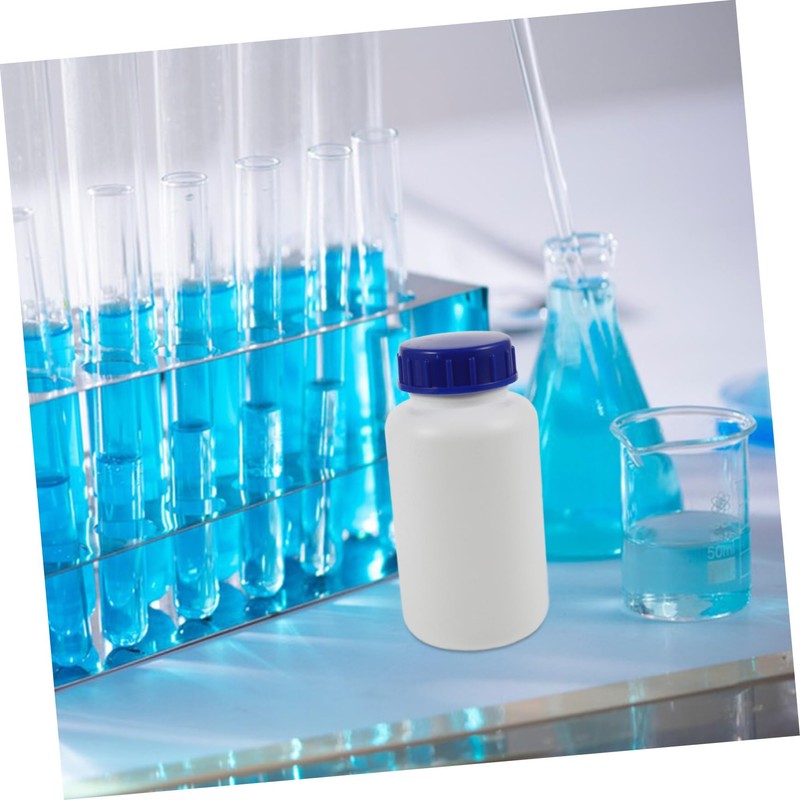 VILLFUL 3pcs Chemical Sample Bottles with Caps Sealed Plastic Containers