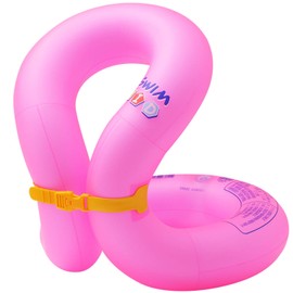 Hyfoo Floaties Swim Vest for Child, Portable Inflatable Pool Floats Swimming Ring with Adjustable Safety Buckle, Safety Swim Arm Bands with Double Surround Air Bag, Durable Float Tube for Kids/Adult