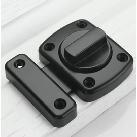 Sliding Door Lock Bar Hook-and-Eye Buckle Latch Black Wooden Fence Door Latch Ship Window Lock Internal