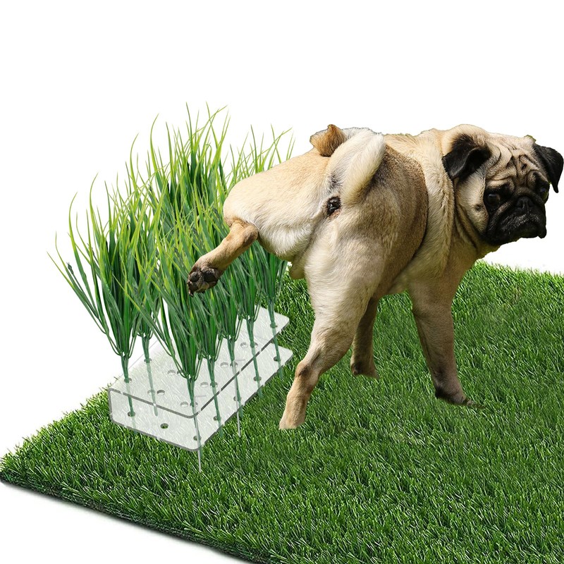 JoyHuaTrade 6 PCS Fake Grass Plants Pee Post, Reusable Washable