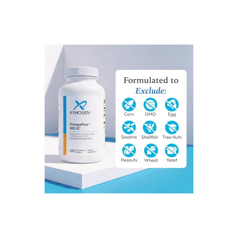 Xymogen Omegapure 900 Ec - Aceite de Pescado Omega 3